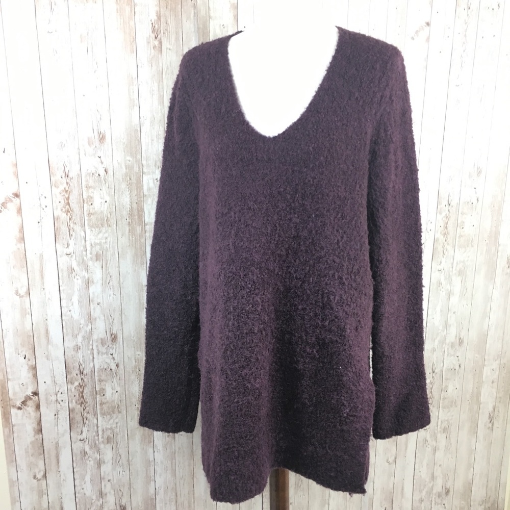 LOFT Lou & Grey Purple Long Cozy Sweater Size M